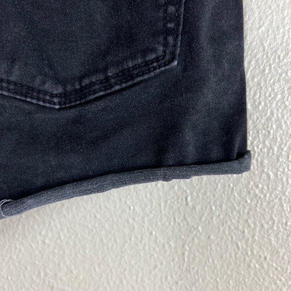 AMERICAN EAGLE Charcoal Black High Waist Super Stretch Shorts Size 2 - Picture 9 of 11